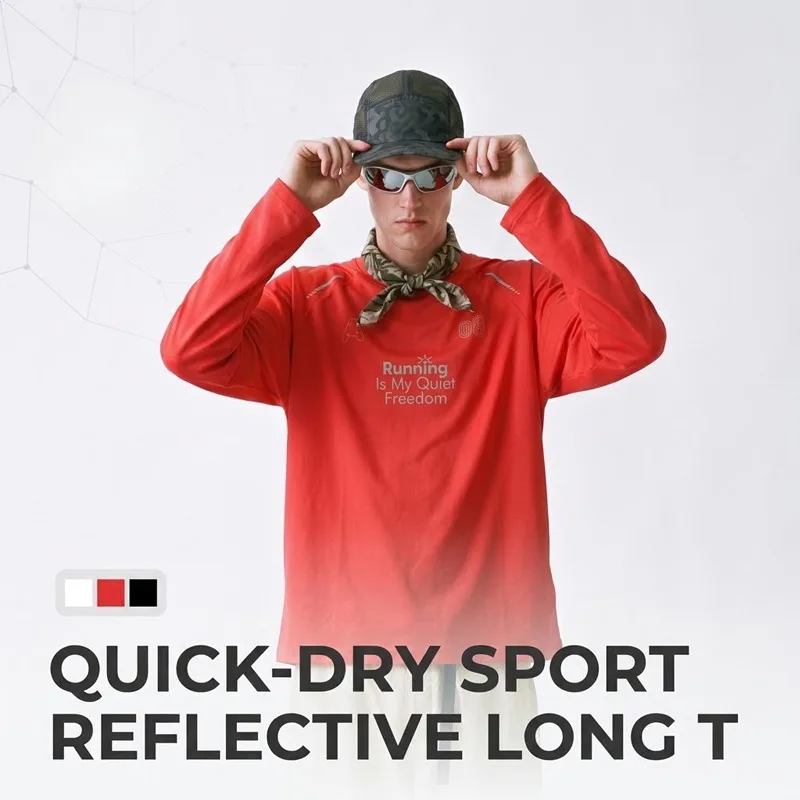 Hiking - Reflective Sports Running Shirt - Unisex