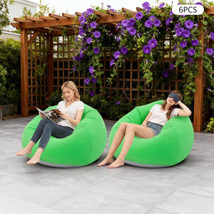 Inflatable Bean Bag Chairs for - Camping ulasan dan harga