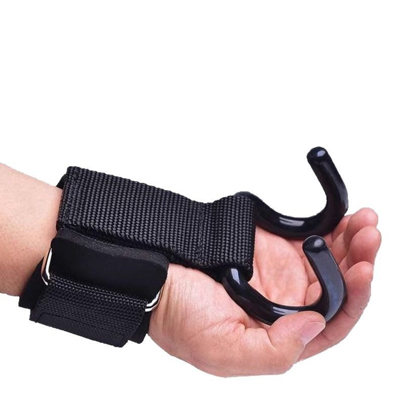 【F】2Pcs Weight Lifting Hooks H - Wrist Wraps Weightlifting Support ulasan dan harga