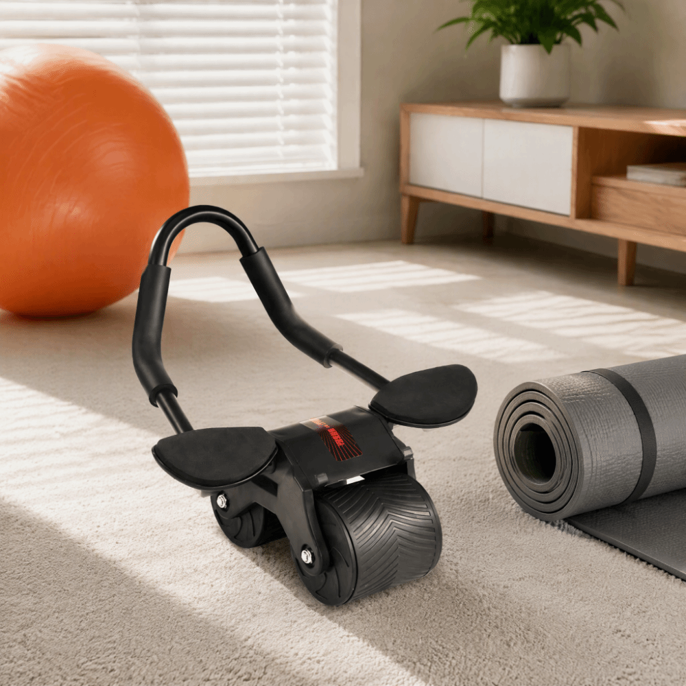 Steel ABS Automatic Rebound Ab - Ab Roller Wheel With Elbow Support ulasan dan harga