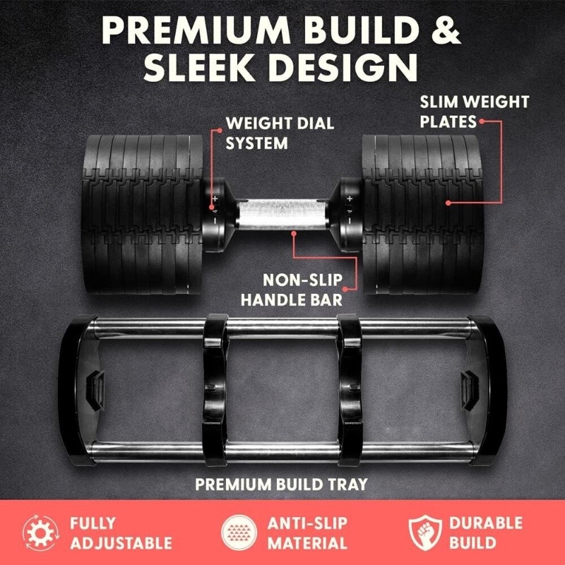 Large Fitness Equipment 70 Lbs - Adjustable Dumbbell Pair 40Kg ulasan dan harga
