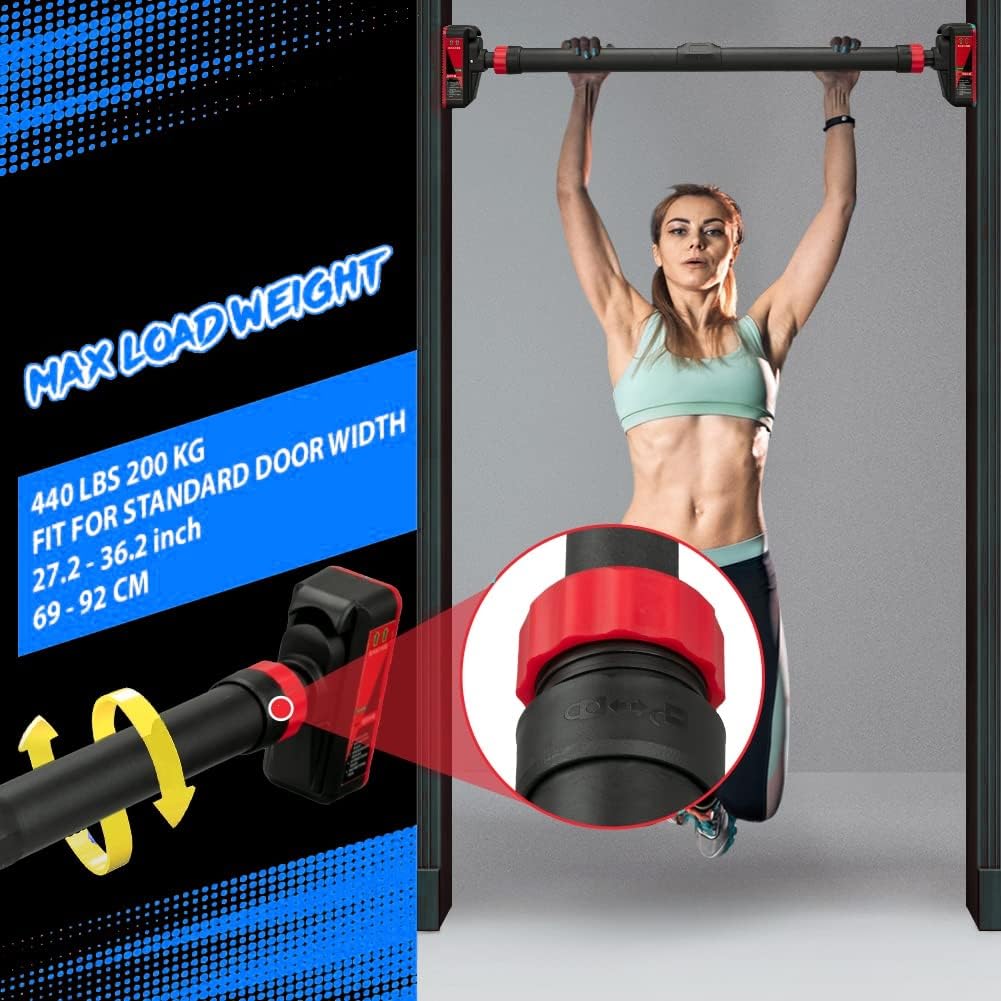 Adjustable Pull Up Bar for Doo - Door Pull Up Bar No Screw ulasan dan harga